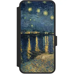 Nivocase Klapphülle für Samsung Galaxy A56 5G Handyhülle aus Kunst Leder NIVOflip schwarz Kunst Malerei (Samsung Galaxy A56 5G), Smartphone Hülle, Schwarz