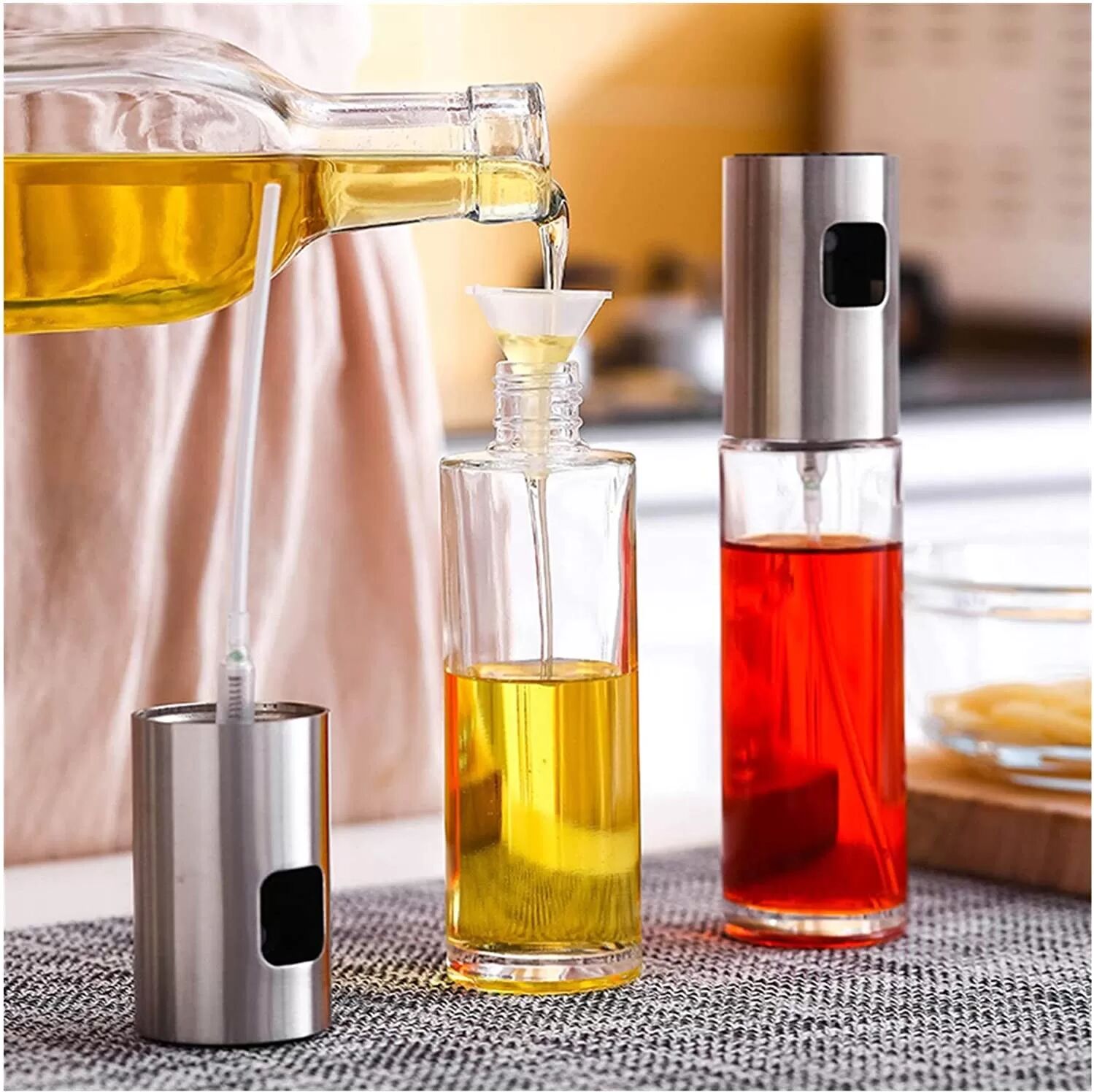 INF Sprühflasche für Öl / Essig 100 ml 2er-Pack