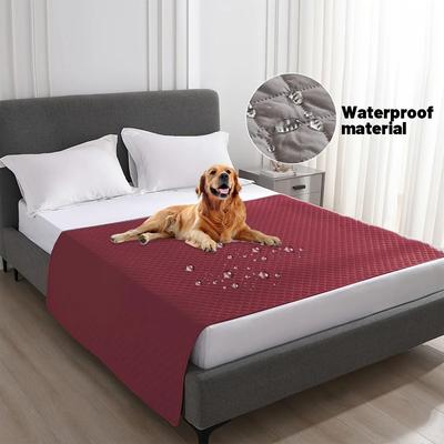 Inspired Living Waterproof Non Slip Pet Blanket & Dog Bed Cover red 210x305cm