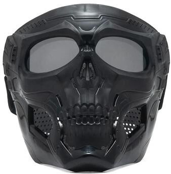 Uplift Essentials Tactical Skull Mask & Goggles enhanced Gray Flakes