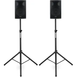 Pronomic E-210 MA 10" Aktivbox 400 Watt Stativ Set