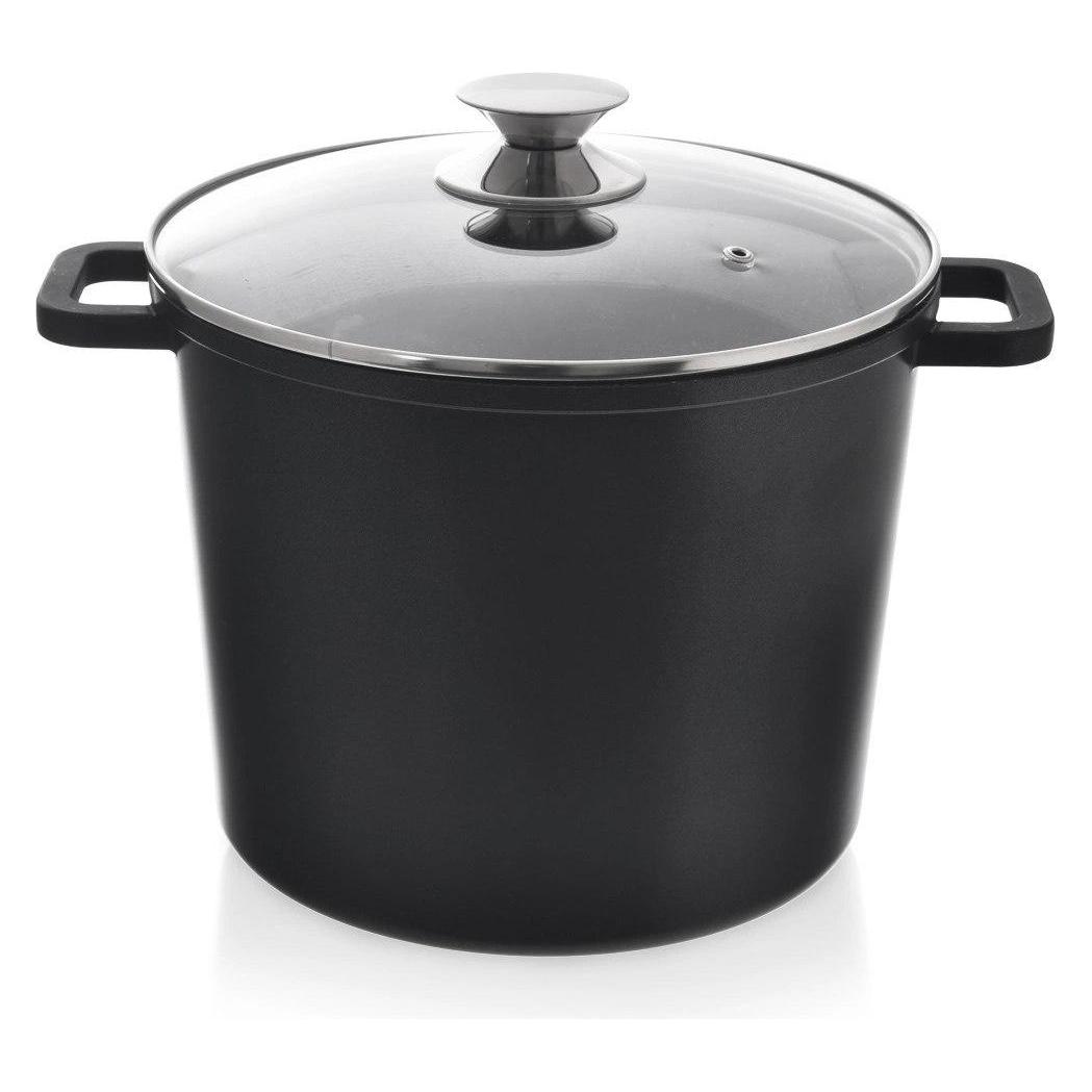 Orion Garnek granitowy ze szklaną pokrywką wysoki GRANDE 7,6 l (Kochtopf) (49021108)