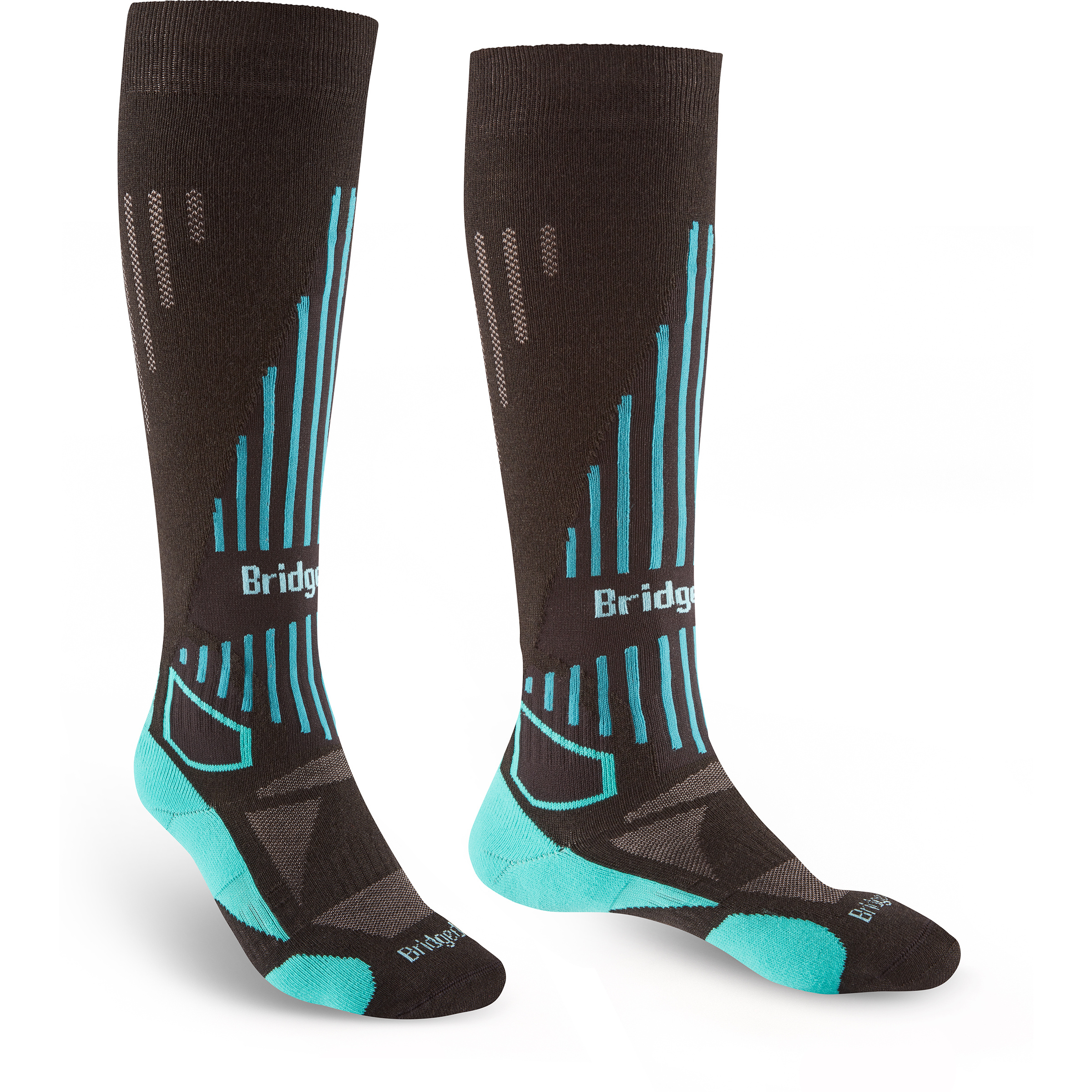 Bridgedale Ski Lighweight Merino Performance Damen Skisocken schwarz Größe 41 Trekking Hautfreundlich Merinowolle