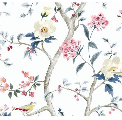 Lillian August Sparrow Haven Embossed Vinyl Unpasted Wallpaper