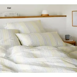 Elegante Bettwäsche Dueodde - 155x220 cm + 40x80 cm	kiwi