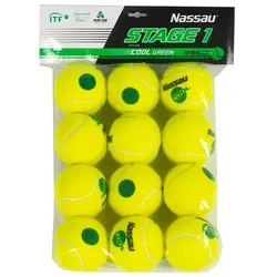 Tennisbälle - Nassau Methodik Cool - Stage 1 - 12 Stck