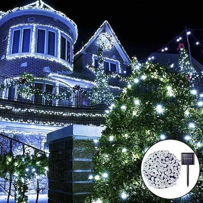 Uplift Treasures Outdoor Solar Waterproof Fairy String Lights white 30led 7m