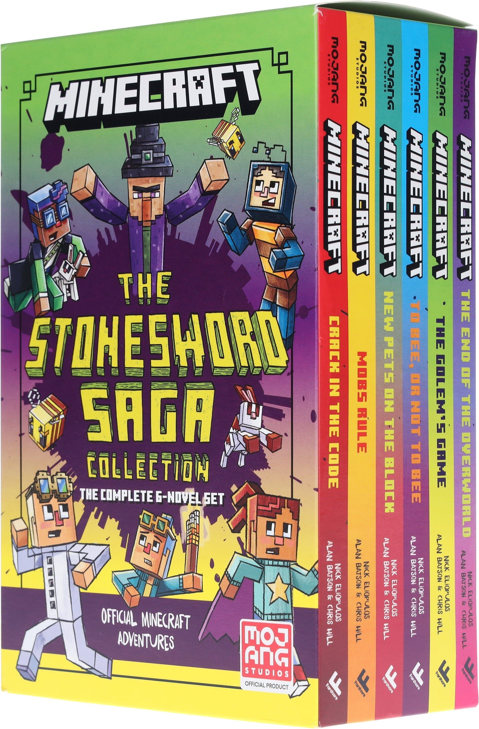 Minecraft The Stonesword Saga Collection by Mojang AB: The Complete 6-Novel Set - Ages 5-10 - Paperback HarperCollins Publishers