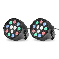 Showlite SPS-121 LED Smart Party Spot 12x 1W RGBW 2er Set