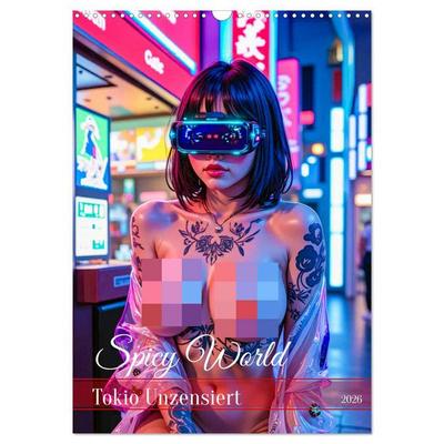 Spicy World - Tokio Unzensiert (Wandkalender 2026 DIN A3 hoch), CALVENDO Monatskalender