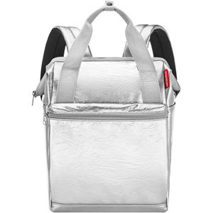 Reisenthel Rucksack Allrounder R, 39 cm, mit Laptopfach, silver crackle, Polyurethan, wasserabweisend, 12 Liter