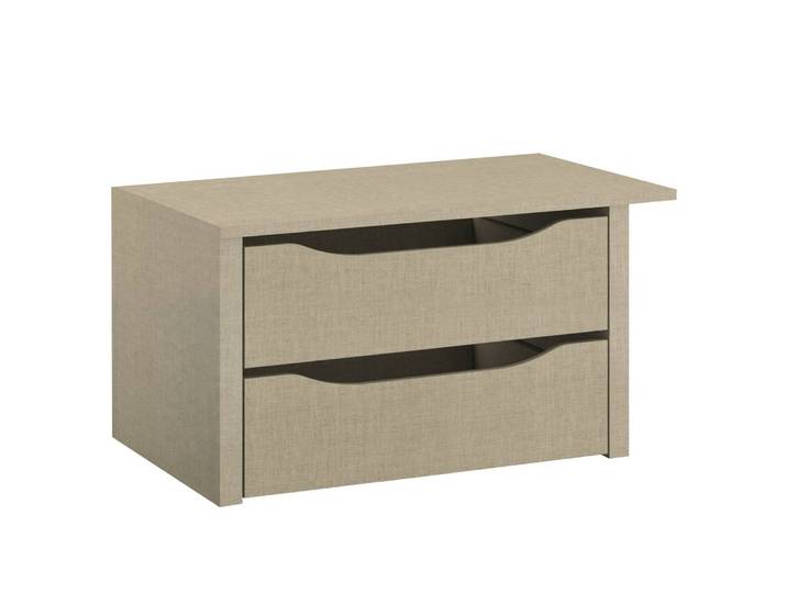 Schubladeneinsatz 66 cm 66 x 39 x 45cm Beige 2 Spanplatte, beschichtet