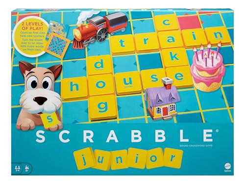 Mattel Games Scrabble Junior Woordspel voor Kinderen vanaf 5 jaar