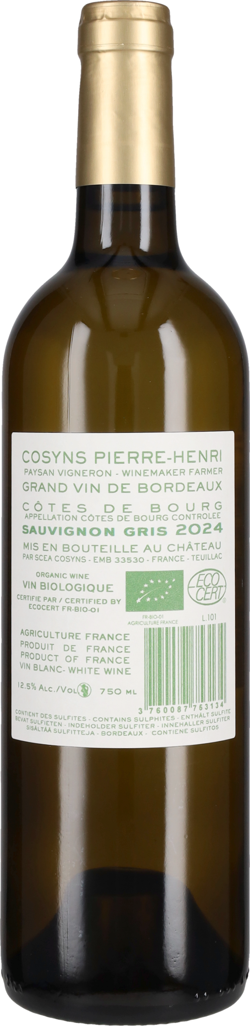 Sauvignon Gris Château Grand Launay 2024