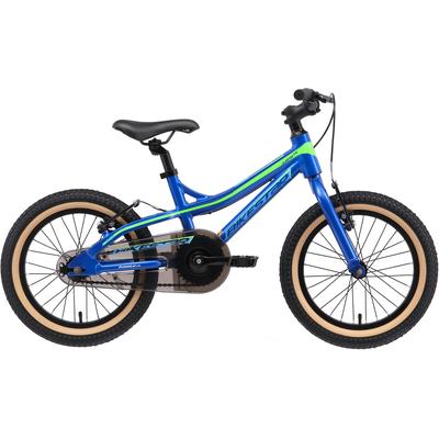 Kinderfahrrad BIKESTAR "Mountain" Gr. 25, blau (blau, grün), Fahrräder, Kinder, 25cm, 16 Zoll (40,64cm)
