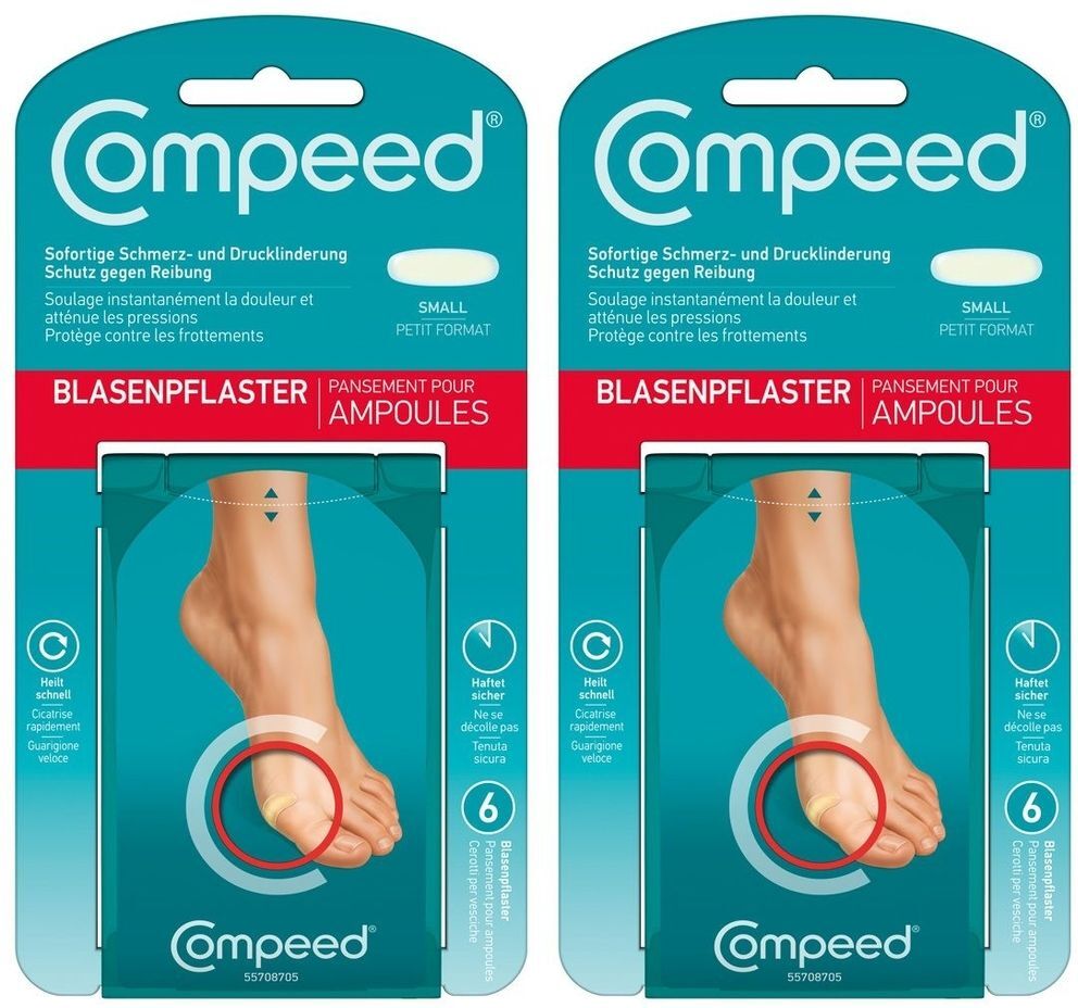 Compeed Blasenpfl Small x2 2x6 St Pflaster