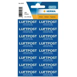 Herma Text- Etiketten »Mit Luftpost« mehrfarbig