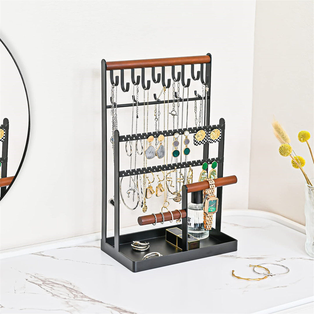 Rebrilliant Audino Jewellery Stand + Black 34cm H X 20cm W X 12cm D