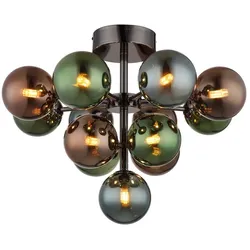 Deckenlampe Deckenleuchte Wohnzimmerlampe 13 flammig Glaskugel mehrfarbig D 56cm