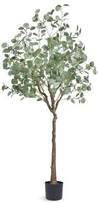 Kodotan sofa Artificial Eucalyptus Tree, 6 FT Tall Faux Plant, Secure PE Material & Anti-Tip Tilt Protection Low-Maintenance Plant, Lifelike