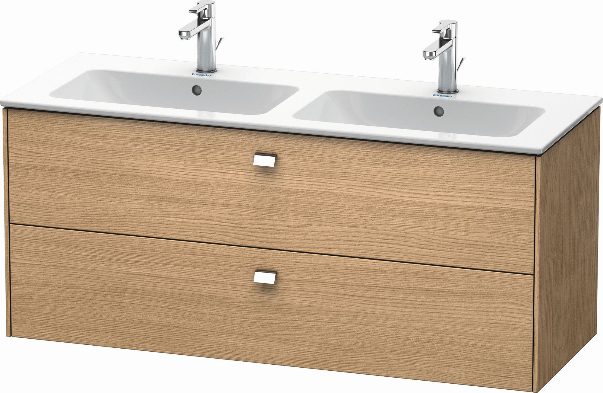 Brioso Duravit BR410501052 1290x553 Chêne Européen , 2 Chêne Européen , poignée chromée