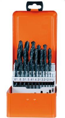 Projahn Spiralbohrer-Set, HSS-R, 25-teilig, Ø 1–13 mm / 0,5 mm Schritte, in Bohrerkassette