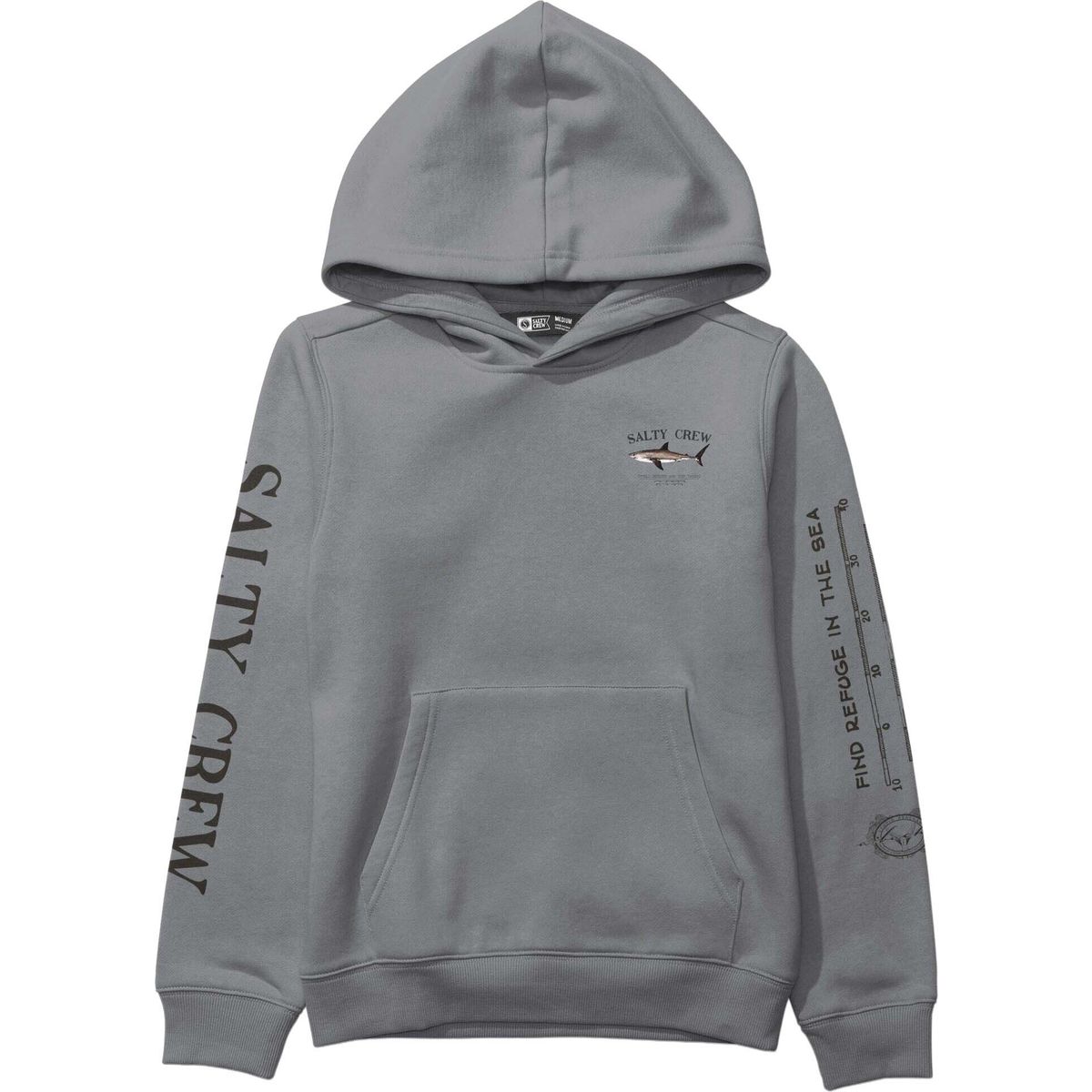 Salty Crew Bruce Boys Hood Fleece shark skin (SHARK) XL 20335029Y-SHARK-XL