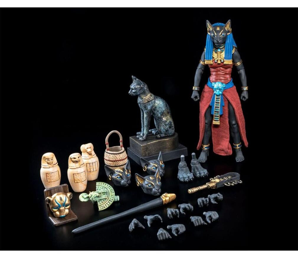 Figura Obscura actiefiguur Bastet, zwart en rood