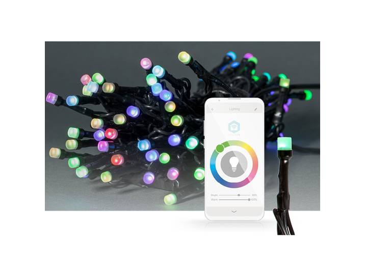 Bunte SmartLife LED Lichterkette, 42 LEDs, RGB/mehrfarbig, 8 Lichtmuster, IP65, 5 m