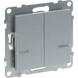 Legrand 765742 Seano with Netatmo Serienschalter 2x250W pro Kanal Al