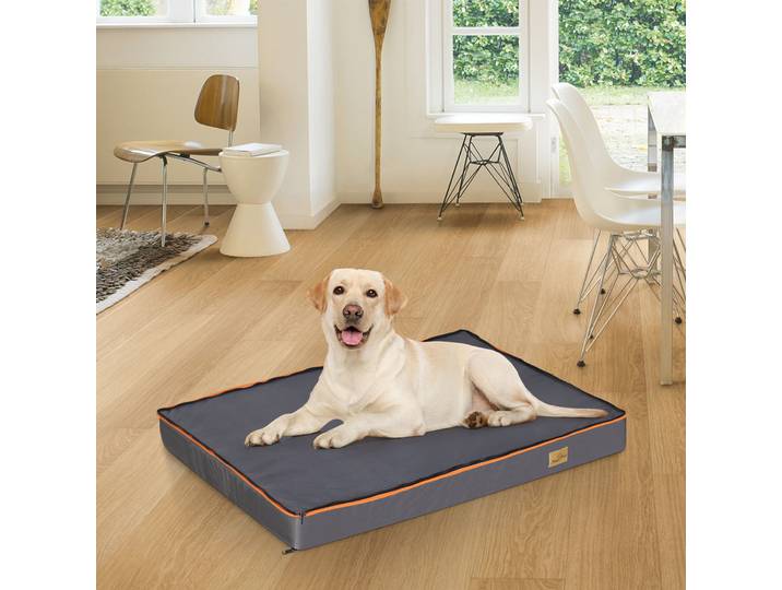 Lit pour chien, grand lit orthopédique rembourré pour animaux de compagnie, coussin en mousse, lit pour animaux avec housse lavable