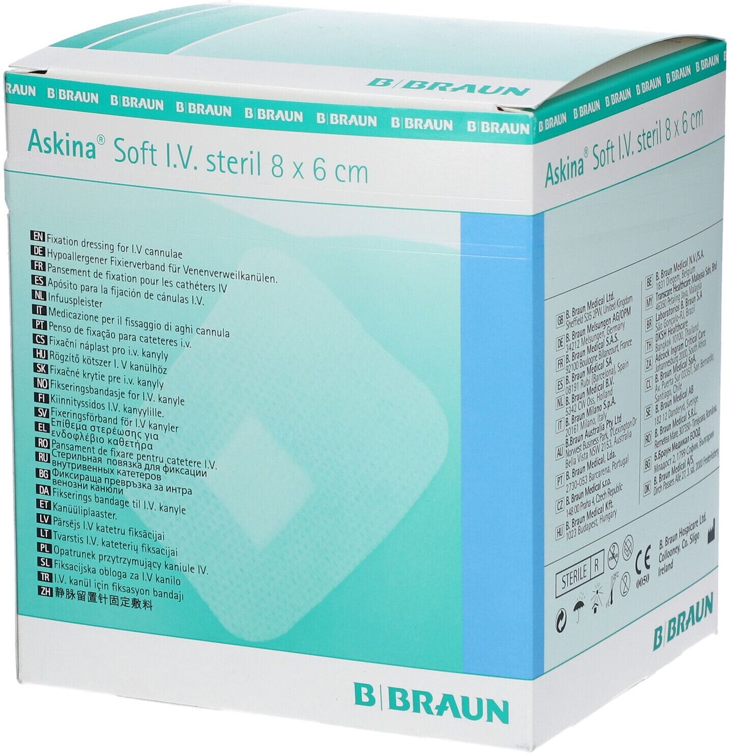 Askina Soft I.v. Wundverband 6x8 cm 50 St Pflaster