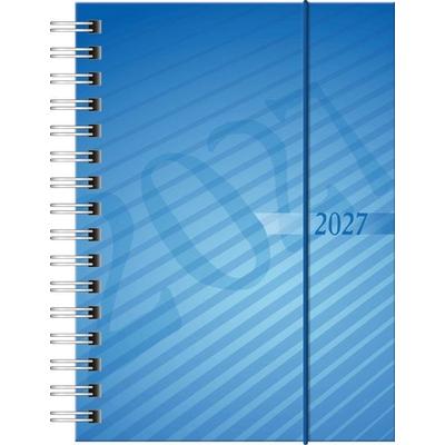 rido/idé 7013102307 Taschenkalender Mod. perfect/Technik I 2027 A6, Kunststoff, blau