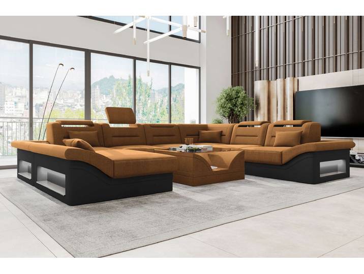 XXL Wohnlandschaft Enzo Stoffsofa