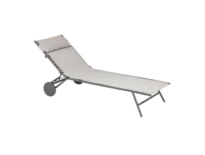Lafuma MOBILIER - Sonnenliege/Gartenliege - Miami II - - Grau Galet LFM5171_9714-5 Jahre Garantie