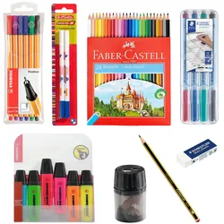 Stifte-Set ab 5. Klasse - Buntstifte, Fineliner, Textmarker uvm.