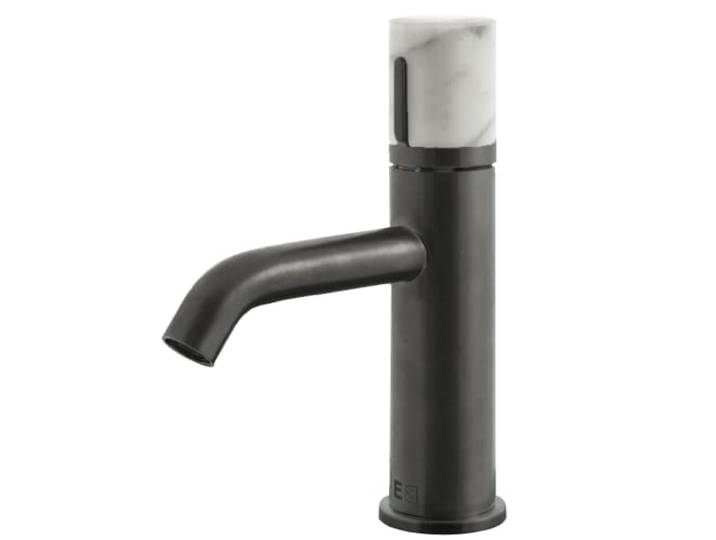 Essebagno Manopola mitigeur lavabo bas gris gun métal marbre