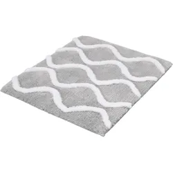 Badteppich PIANA (LBH 65x55x2,30 cm) - grau - LBH 65x55x2,30 cm