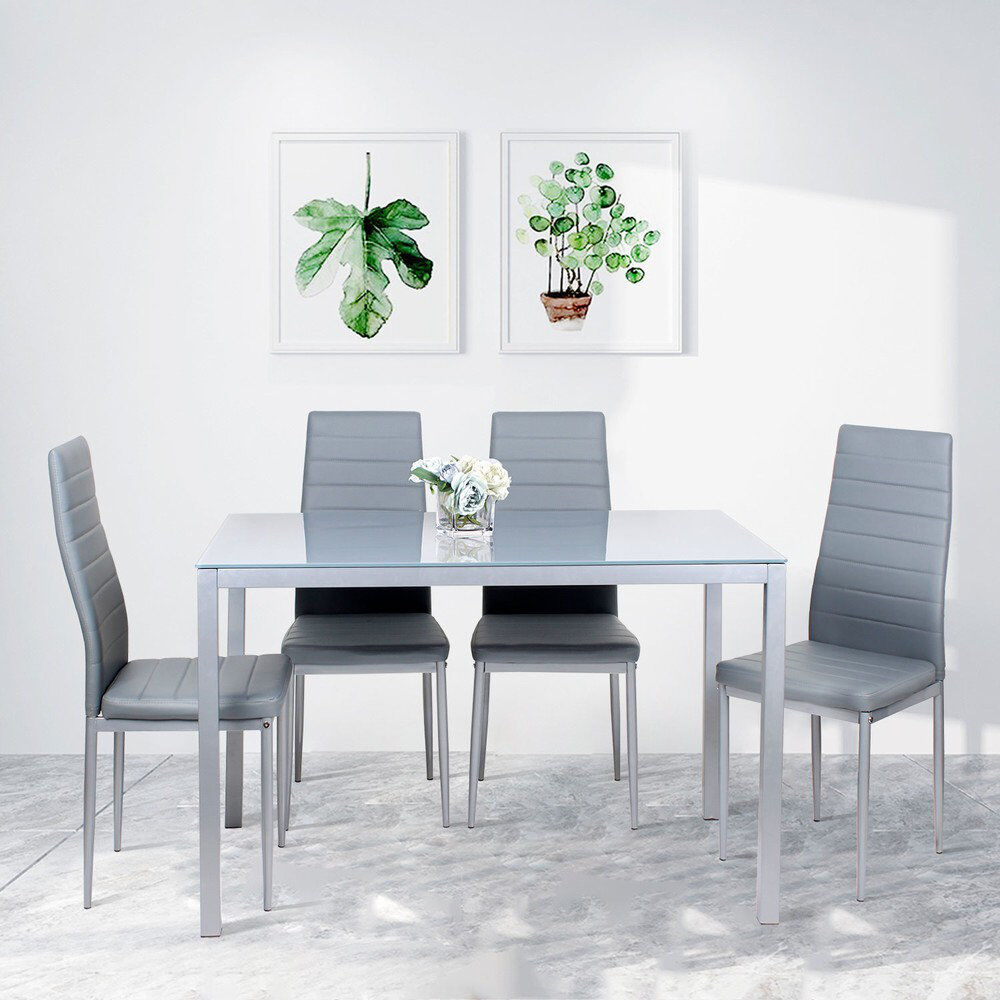 Metro Rakestraw 4 - Person Dining Set Grey/Grey 4