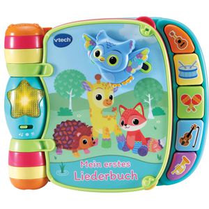 vtech Spielbuch 166774 Mein erstes Liederbuch bunt, 6-36 Monate, interaktives Kinderliederbuch