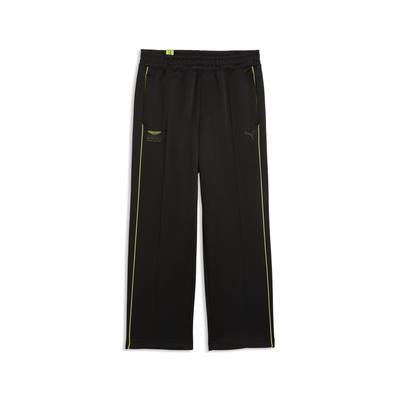 Sporthose PUMA "PUMA x ASTON MARTIN ARAMCO F1 TEAM T7 Hose Herren", Herren, Gr. XL, Normalgrößen, schwarz, Obermaterial: 33% Baumwolle, 67% Polyester. Seitentasche – Oben: 100% Polyester, unifarben, regular fit, Hosen Sporthose