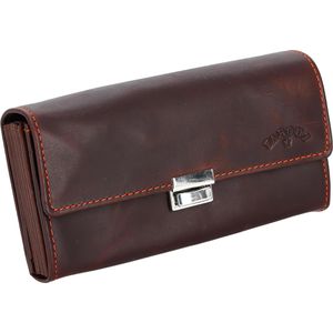 Kloehn Kellner-Geldbörse Far out, braun, 6 Geldscheinfächer, Echt Leder