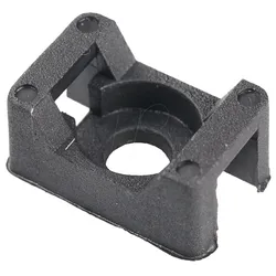 KAB-SOCKEL 7HNS - Schraubsockel für 9 mm Kabelbinder, schwarz, 100er-Pack