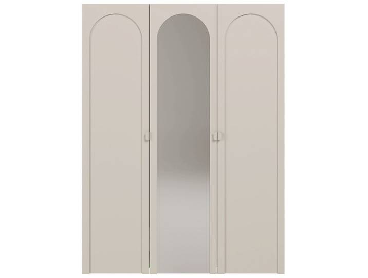 KLEIDERSCHRANK Arkadia Kaschmirgrau mit Spiegel 100 cm