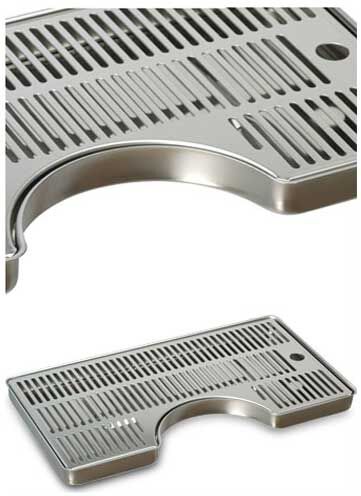 Vaschetta Raccogligocce Raggiato Per Colonnine Inox - 400x220xø150 Mm.(Or)