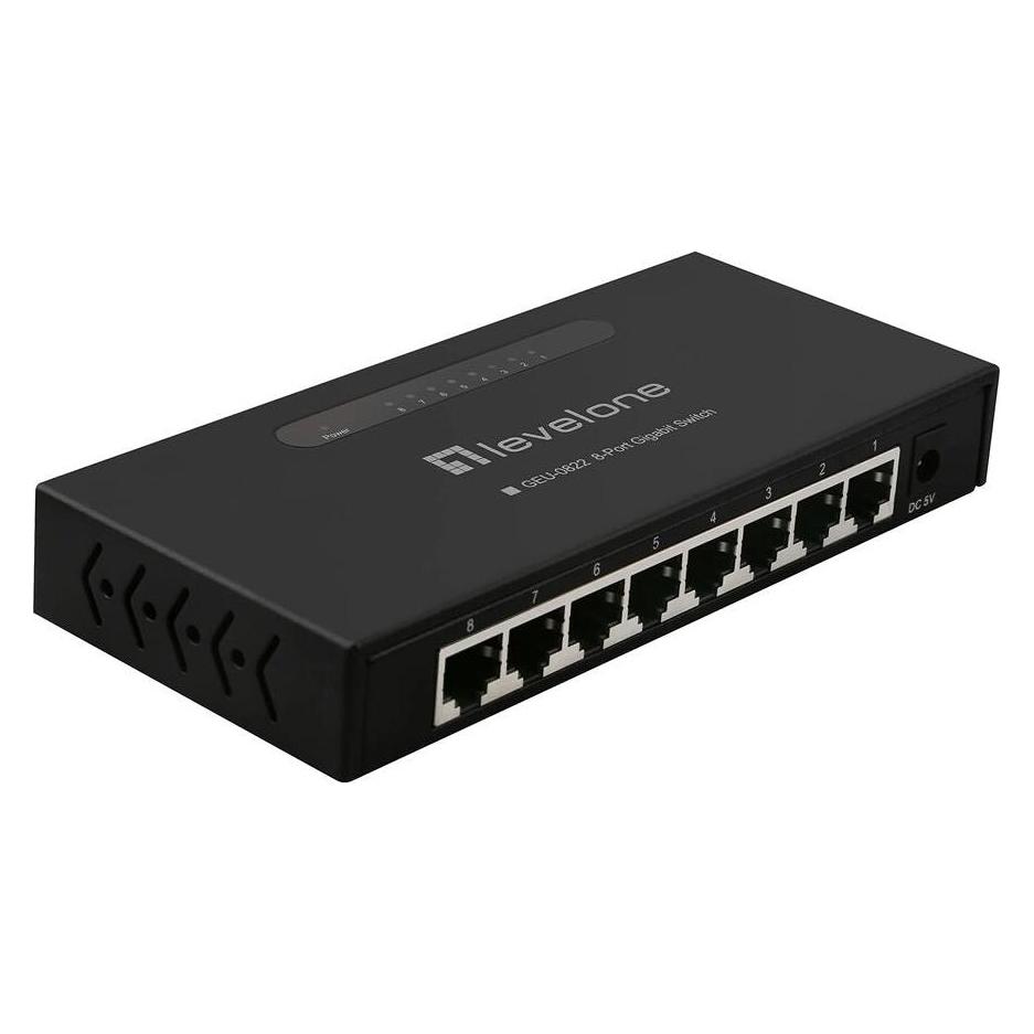 LevelOne 8-Port-Gigabit Ethernet-Switch (8 Ports) (53082203)