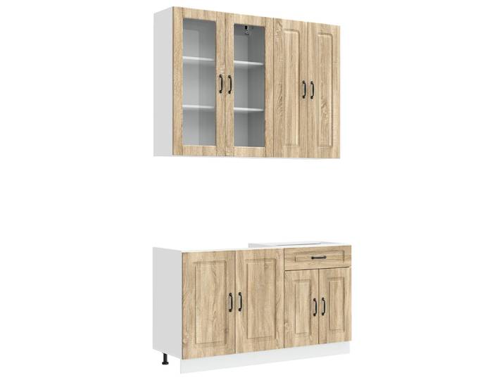 Vidaxl Kitchen Unit Kalmar 4 Pcs Sonoma Oak Engineered Wood