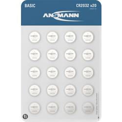 Ansmann Knopfzelle CR2032 3 V 20 St. 240 mAh Lithium 1516-0221