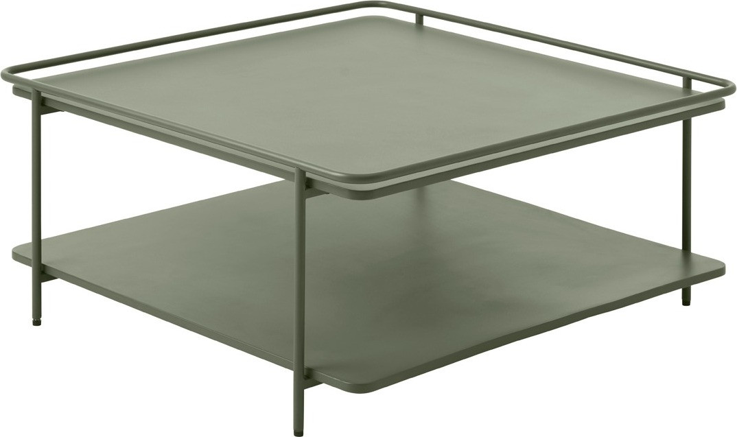 Salontafel Yuba Olijfgroen Giga Living B/D/H: 75 x 75 x 34,3 cm