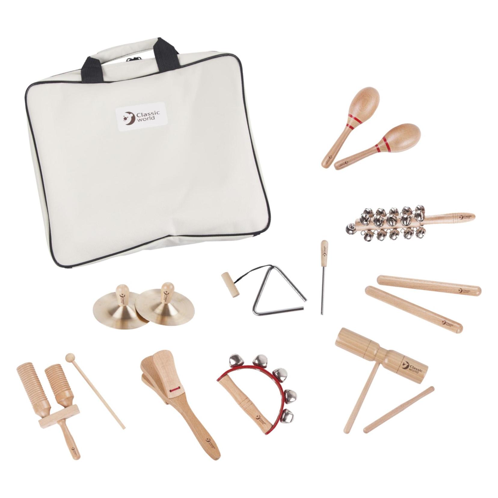 Classic World 9 Musikinstrumente mit Aufbewahrungstasche (40525)